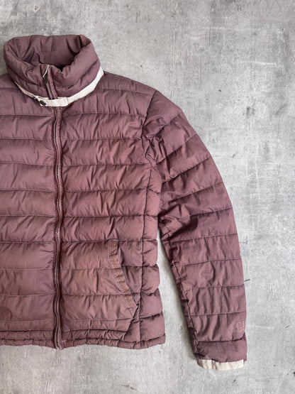 C.P. Company Contrast Stitch Brown Down Puffer Jacket