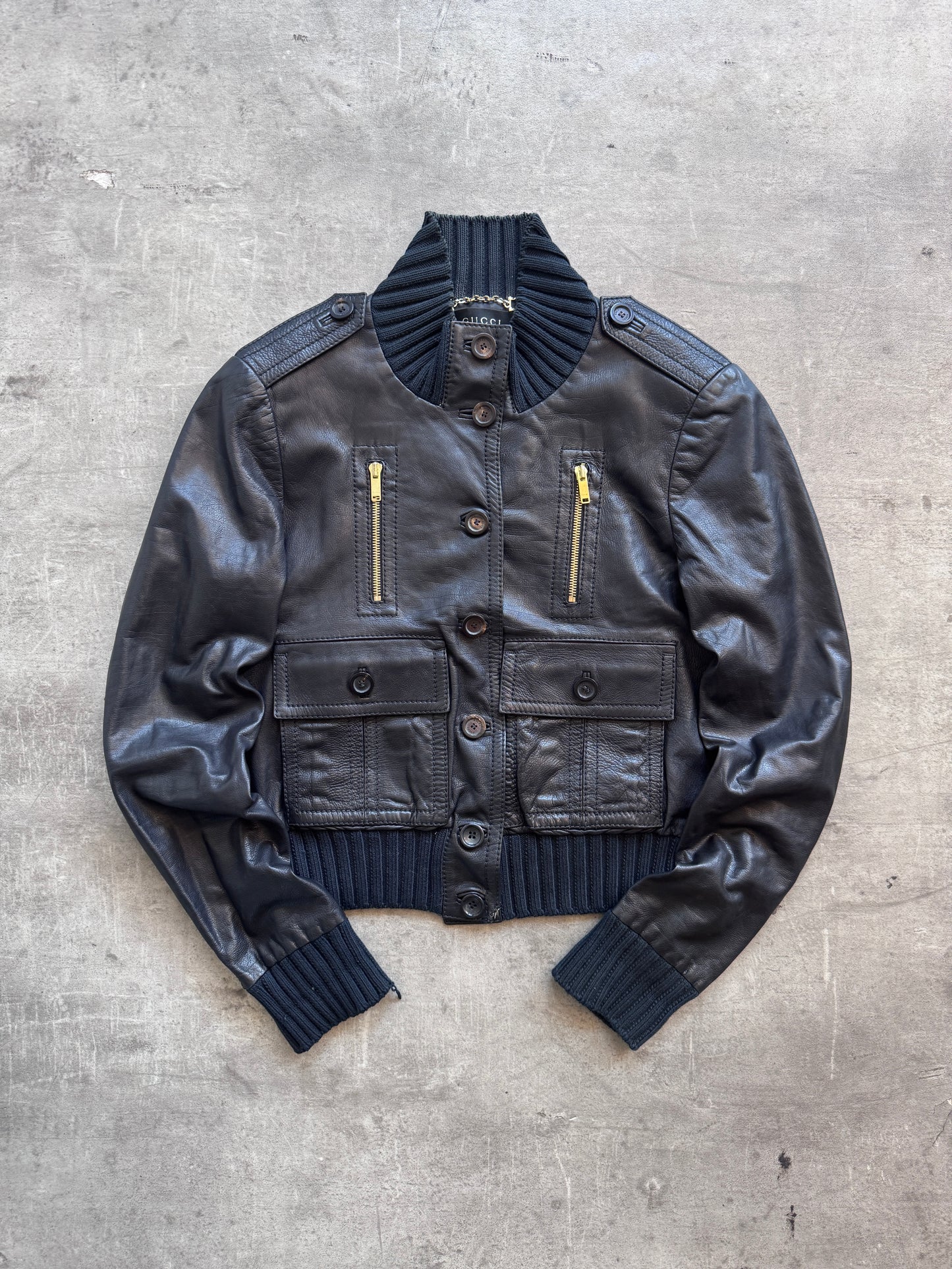2006 Gucci Madonna Leather Bomber SC: 5782