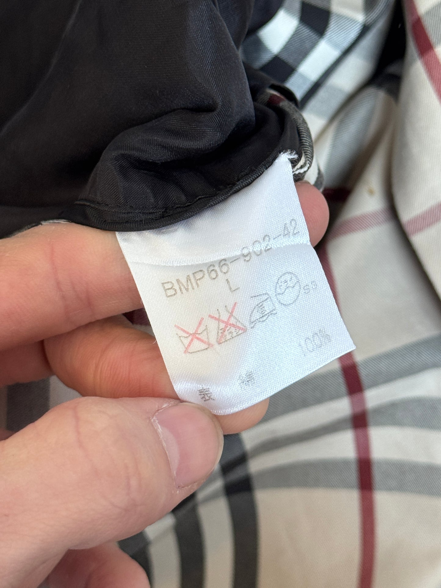 Burberry Black Label Full Nova Check Double Breasted Blazer