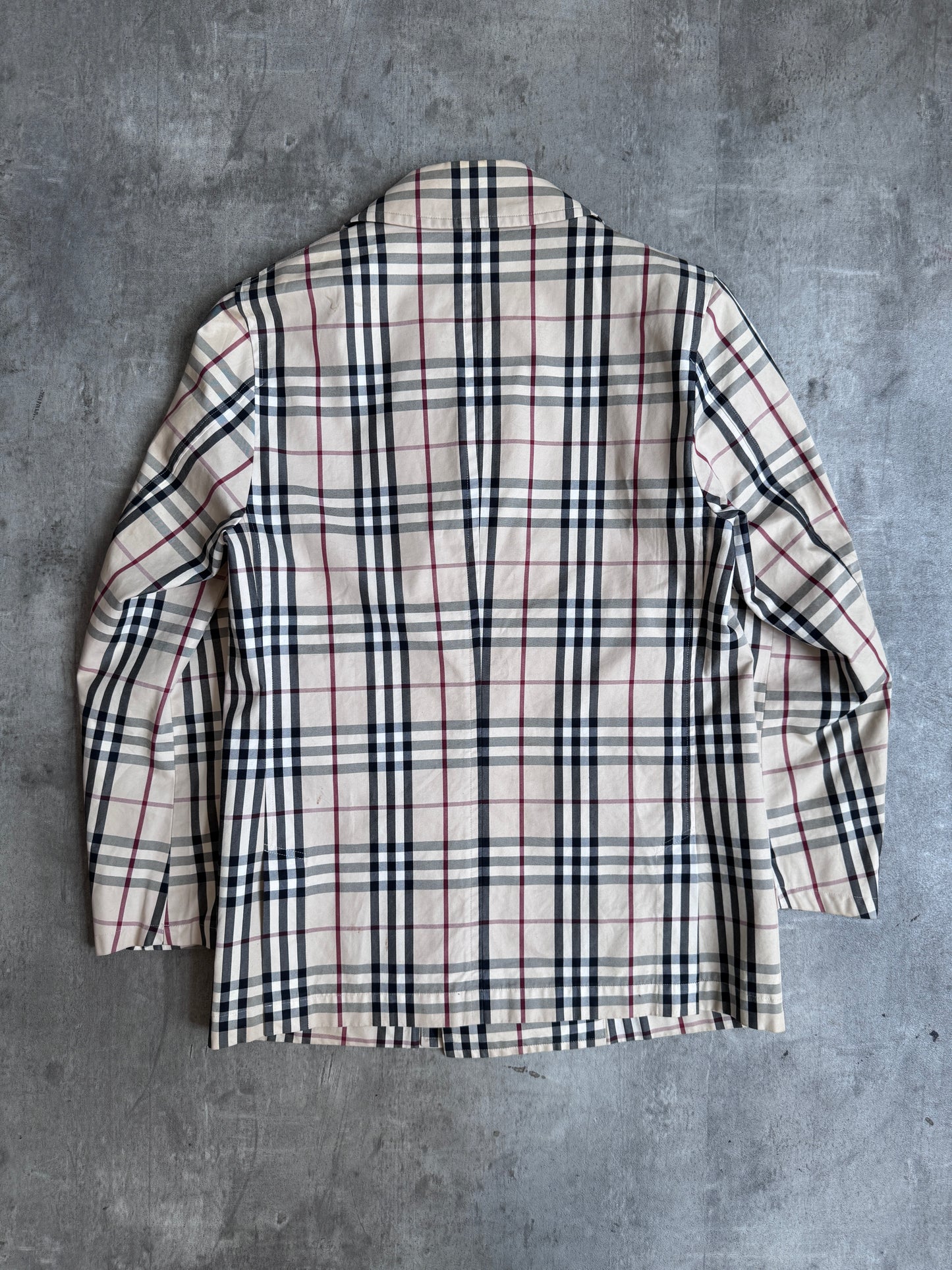 Burberry Black Label Full Nova Check Double Breasted Blazer