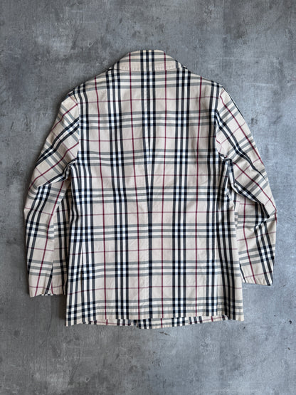 Burberry Black Label Full Nova Check Double Breasted Blazer