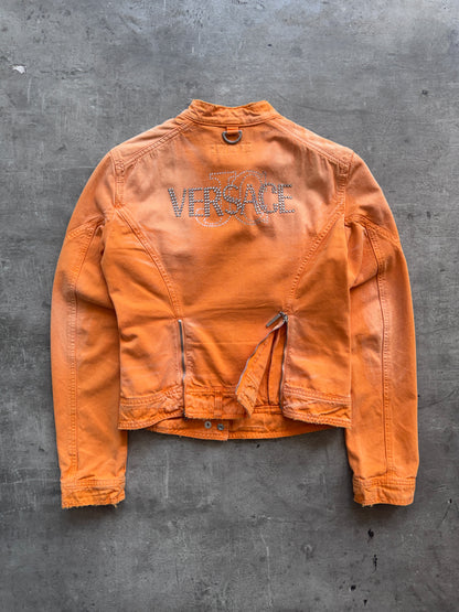 Versace Jeans Couture Distressed Moto Jacket