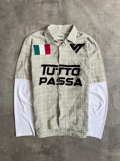 VT Rework : Tutto Passa Pistachio Check Reworked Shirt