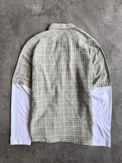 VT Rework : Tutto Passa Pistachio Check Reworked Shirt