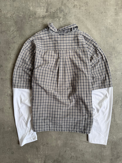 VT Rework : Tutto Passa Navy Check Reworked Shirt