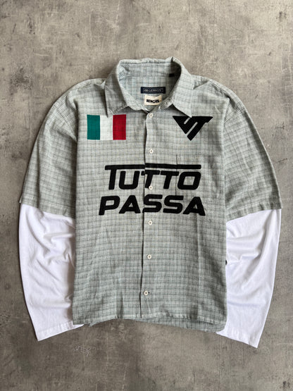 VT Rework : Tutto Passa Pastel Green Check Shirt