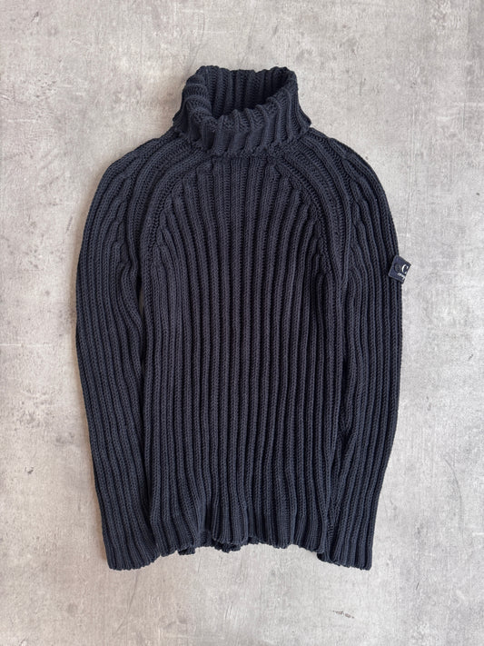 C.P Company Submariner Chunky Knit Cotton Ribbed Sweater