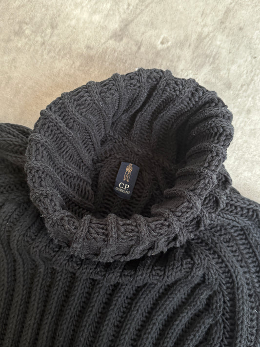 C.P Company Submariner Chunky Knit Cotton Ribbed Sweater