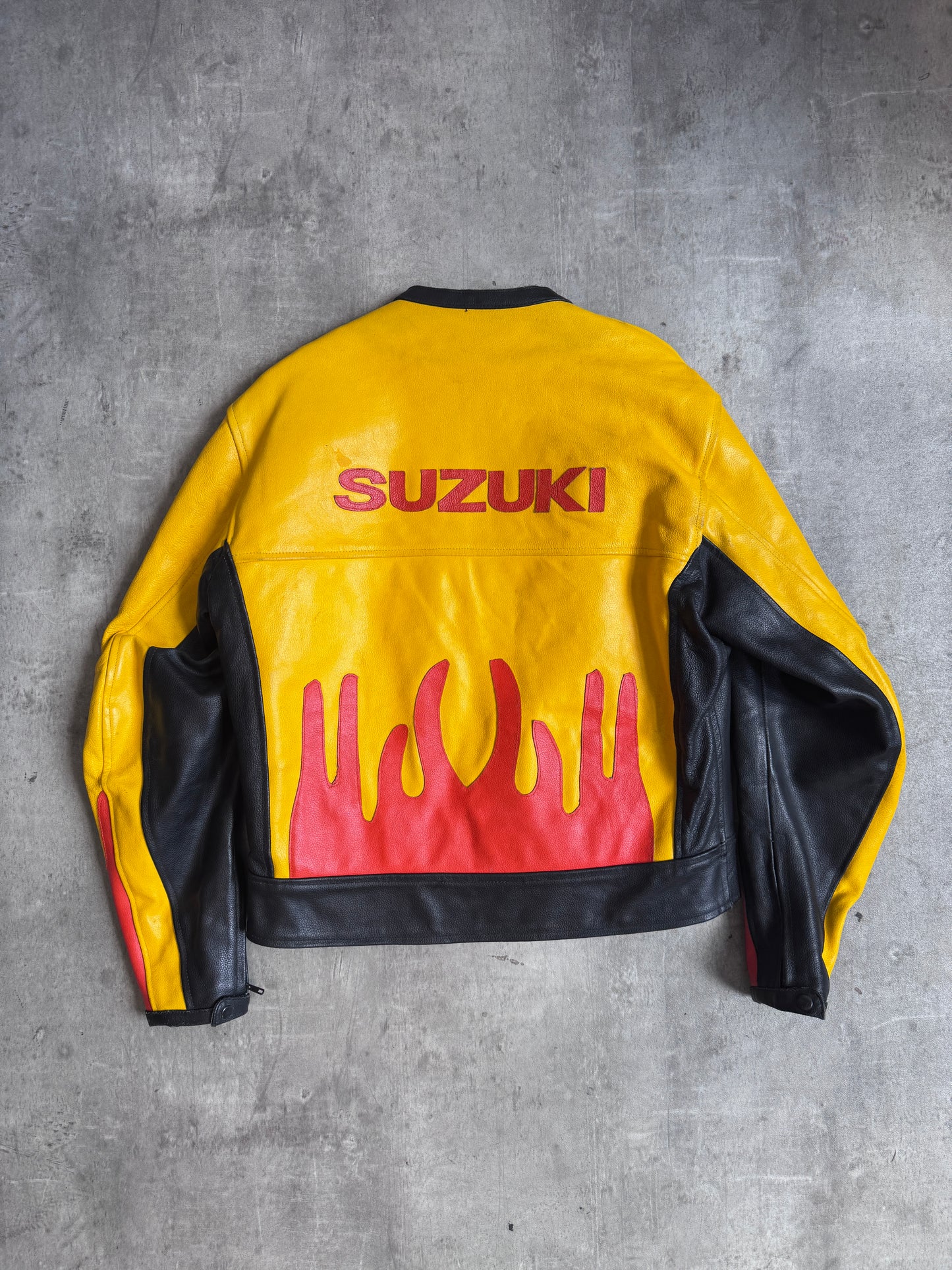 Suzuki Motorsport Colourblock Leather Racer Jacket