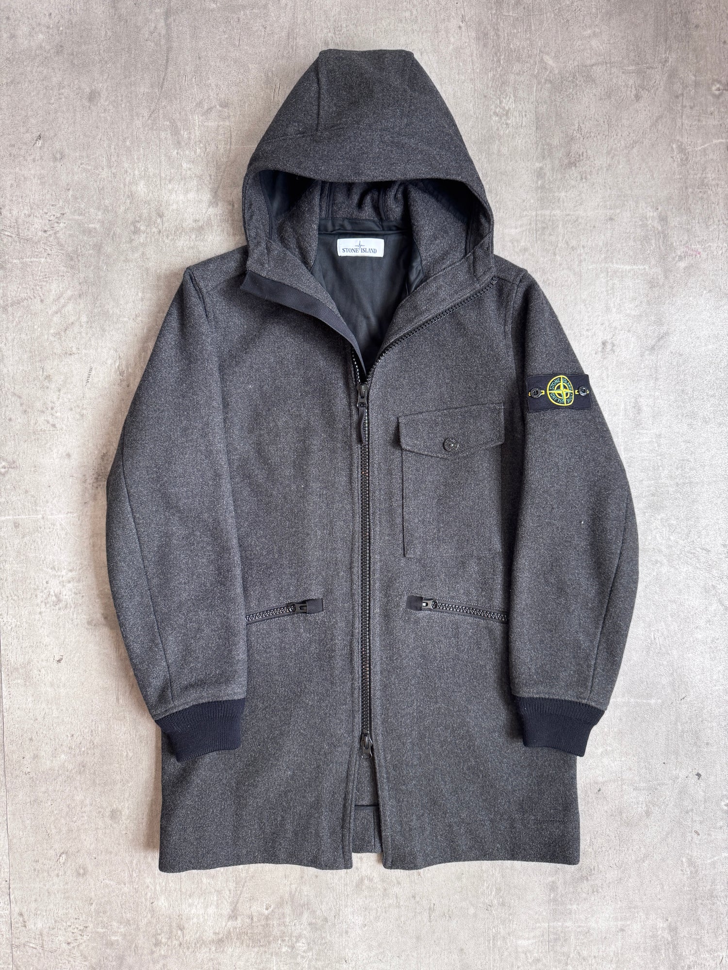 A/W 2017 Stone Island Three Pocket Wool Fleece Parka