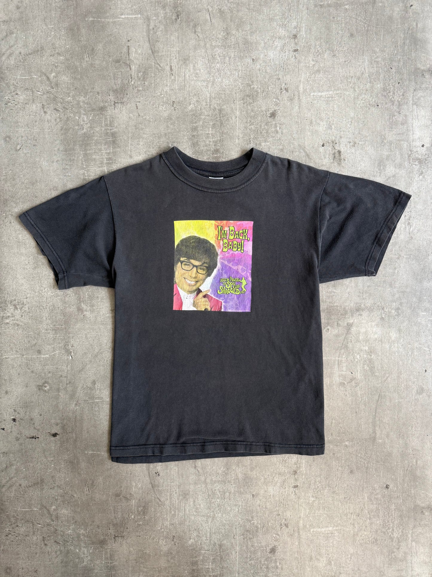 1999 Austin Powers Dual Print I'm Back Baby Graphic Tee