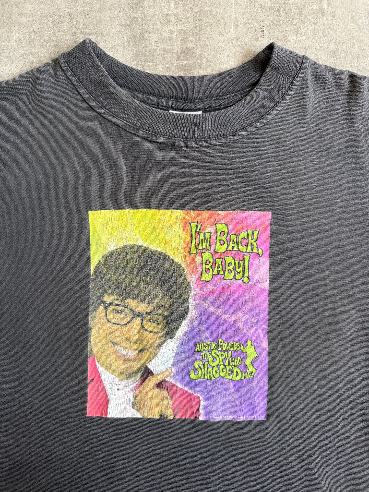 1999 Austin Powers Dual Print I'm Back Baby Graphic Tee