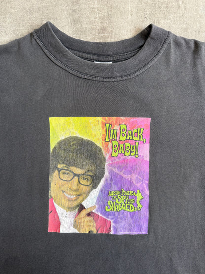 1999 Austin Powers Dual Print I'm Back Baby Graphic Tee