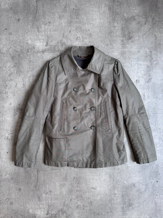 Tsumori Chisato Coated Drill Cotton Modular Jacket