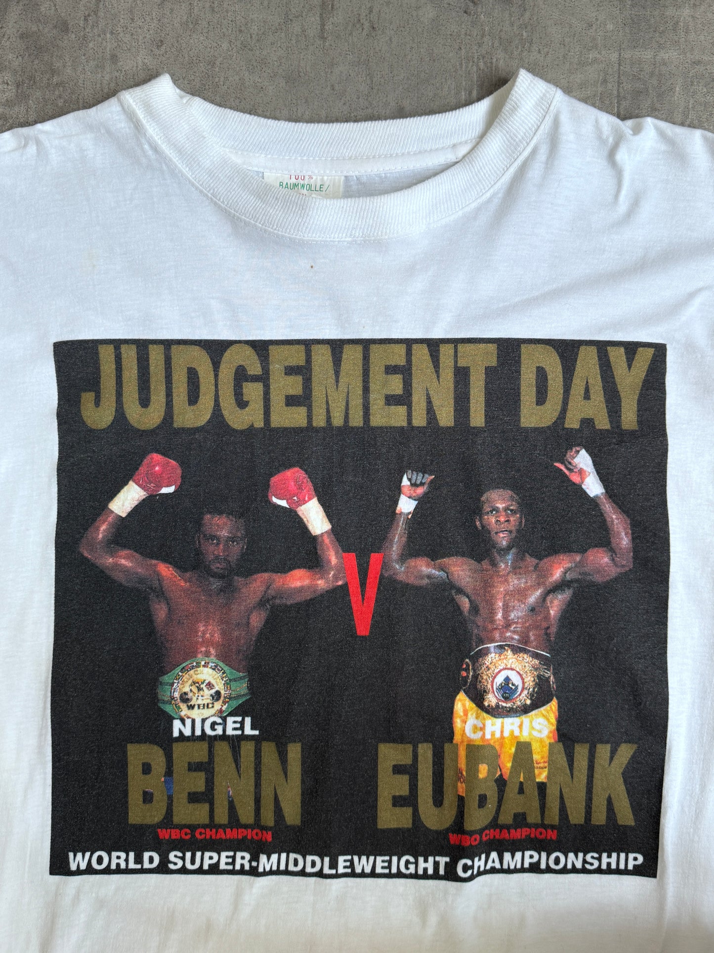 1993 Benn Vs Eubank World Super Middleweight Championship Graphic Tee