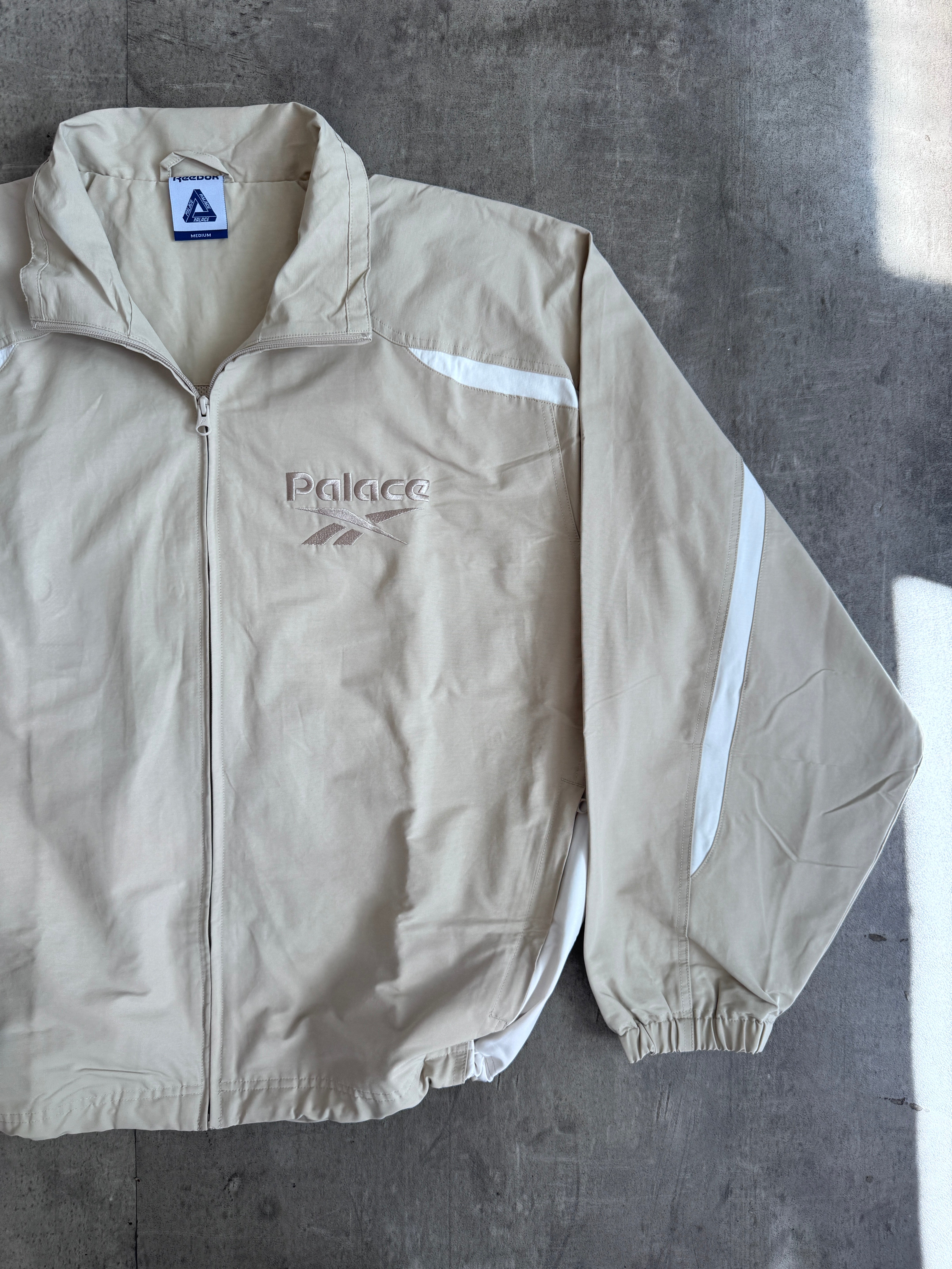 PALACE REEBOK TRACK JACKET OFF WHITE – Vintage