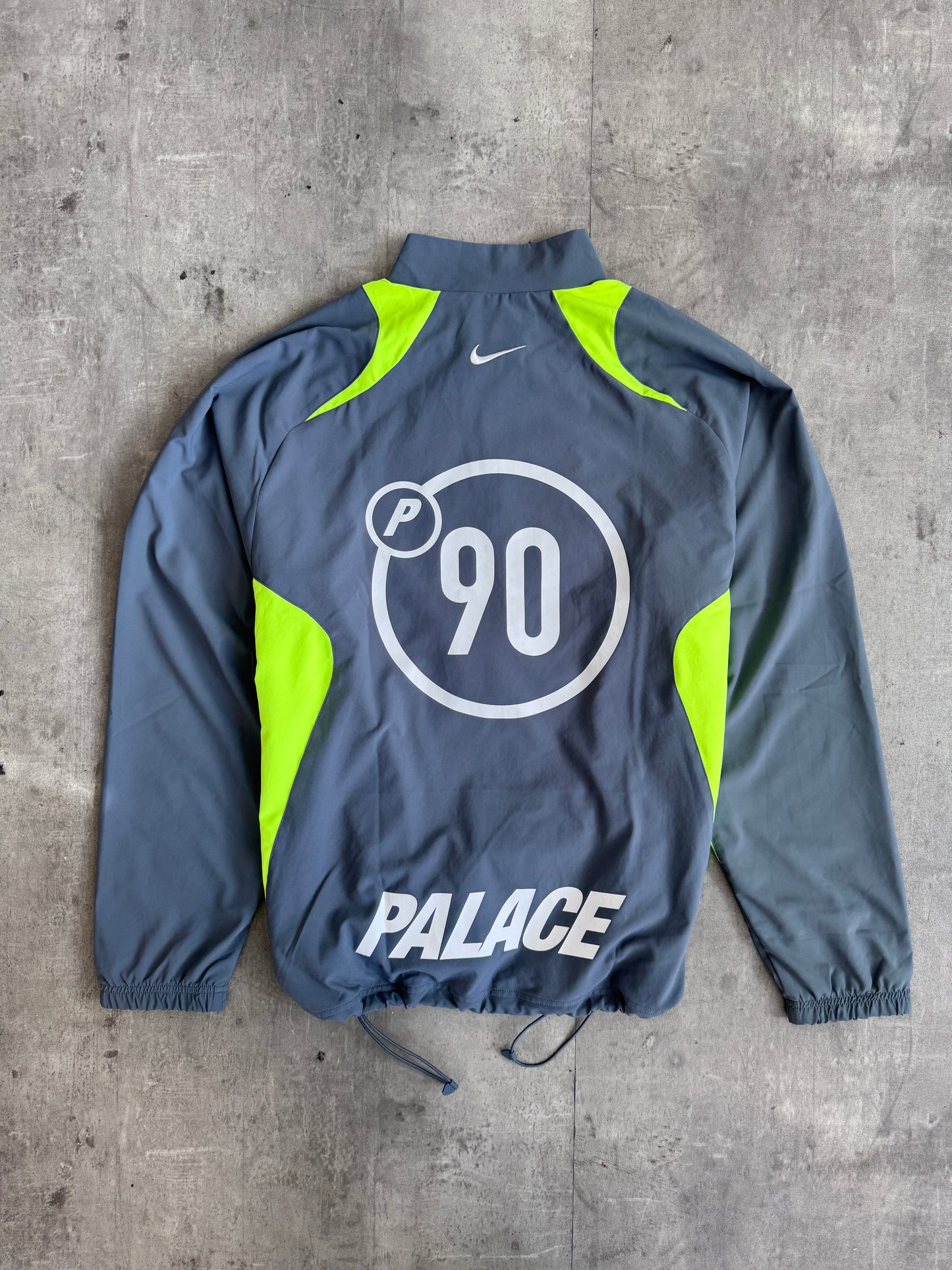 PALACE NIKE TOTAL P90 TRACK JACKET GREY