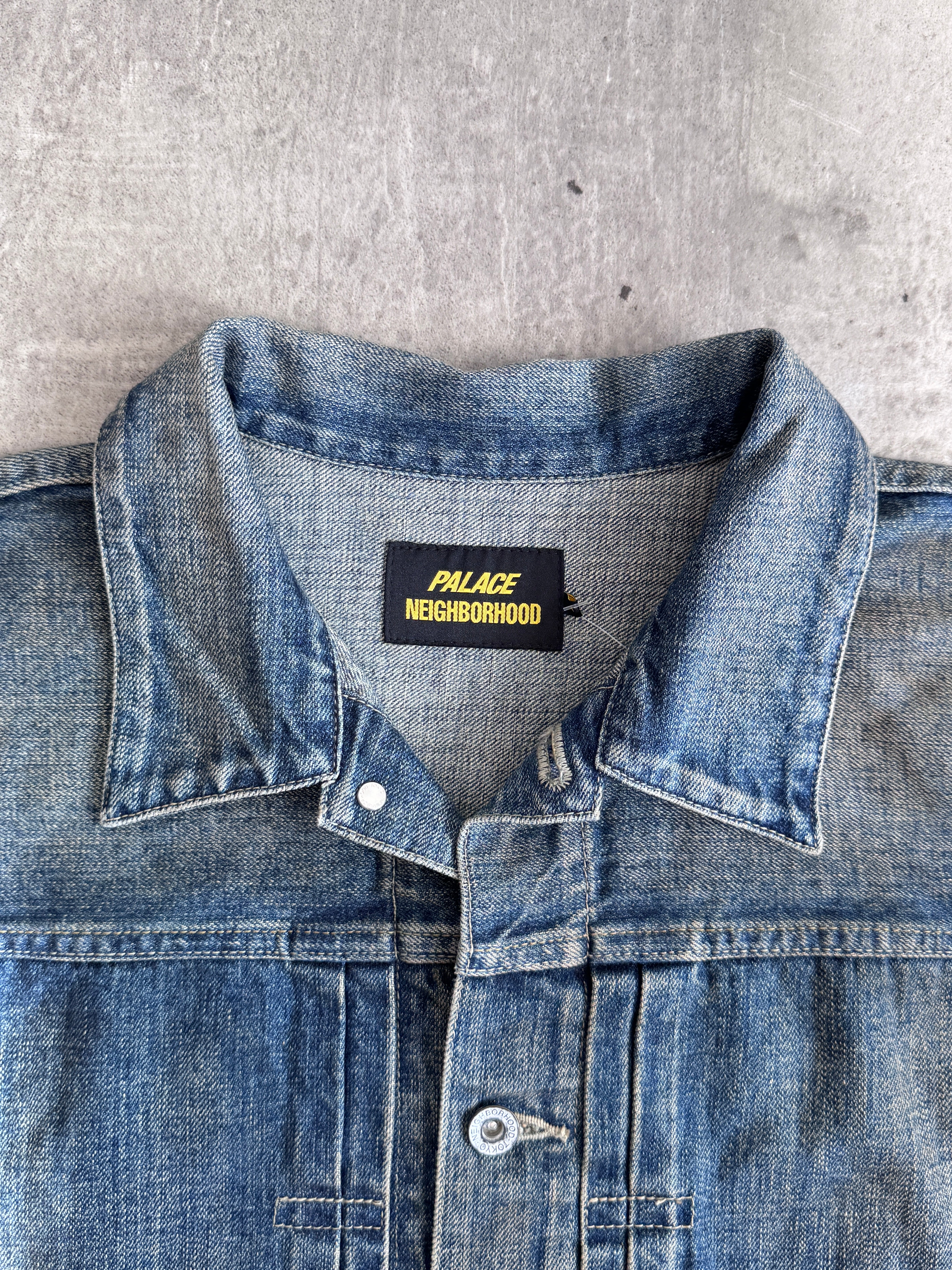 PALACE NEIGHBORHOOD SAVAGE DENIM JACKET INDIGO – Vintage
