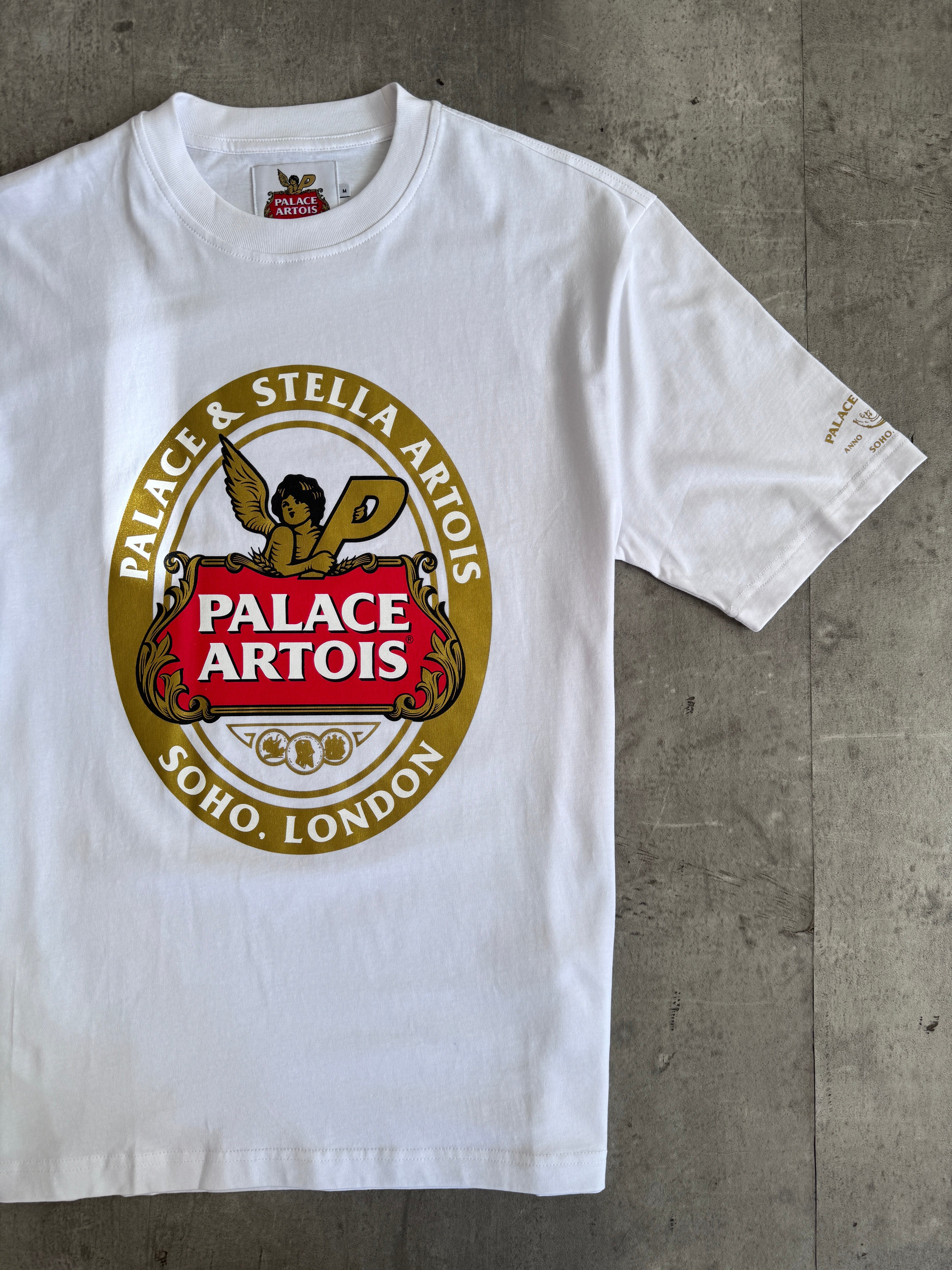 PALACE × ARTOIS コラボ ホワイト サッカーシャツ Lサイズ Palace Artois Logo Tee White – Vintage