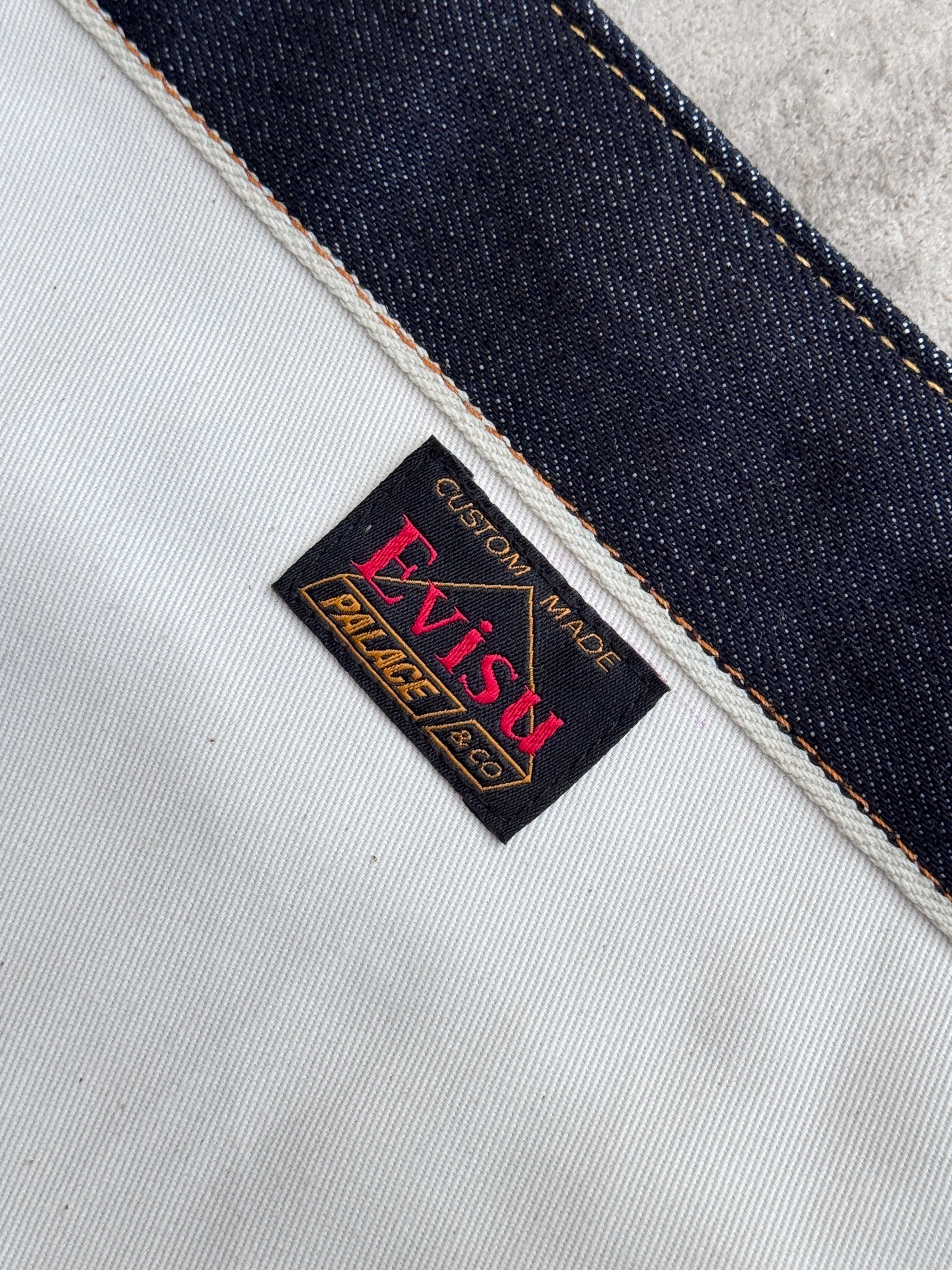 PALACE EVISU ロゴプリント デニムトートバ ッグ Palace x Evisu Denim Tote Light Wash - SS24 - US