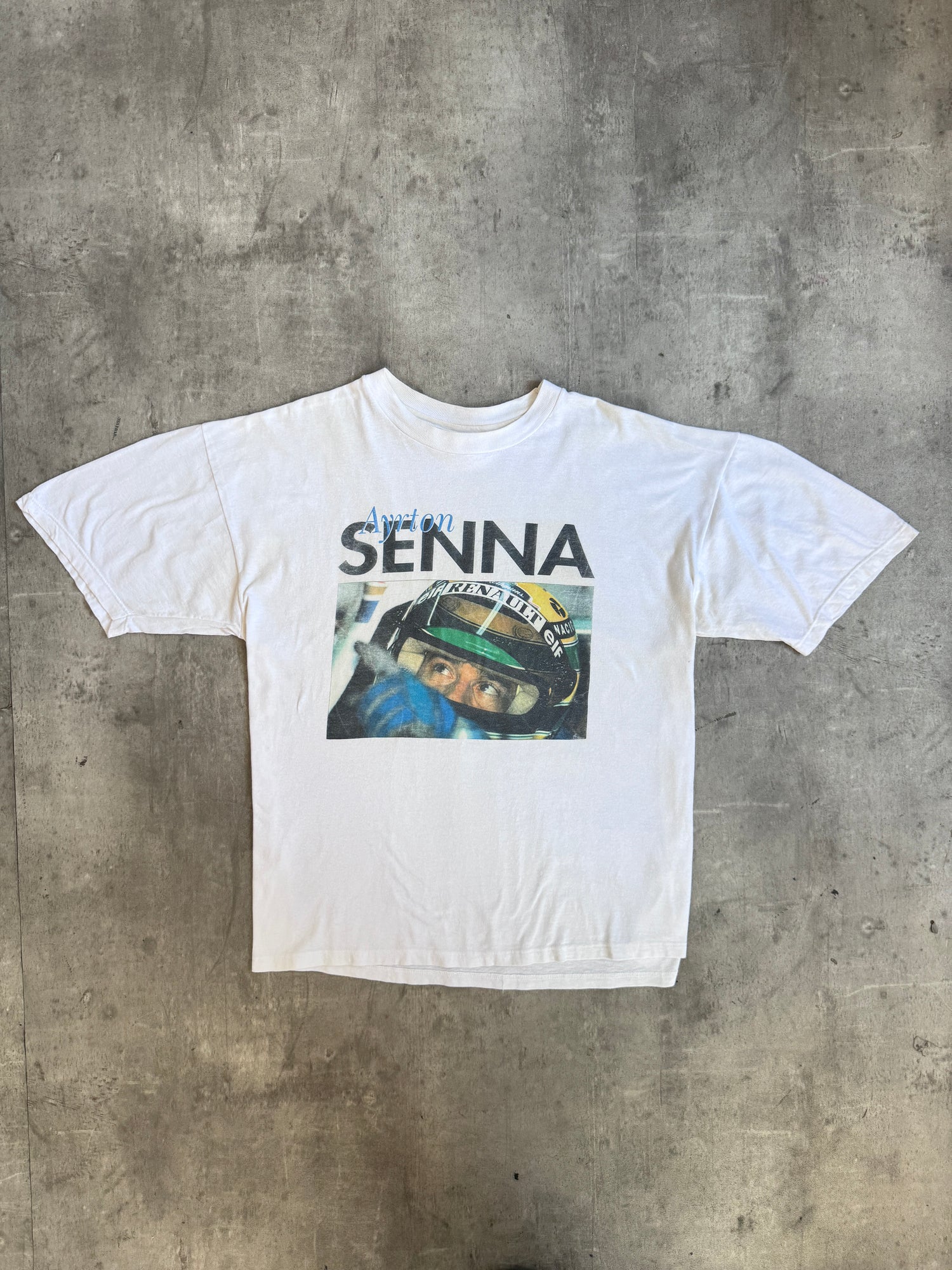 1990s Formula 1 Ayrton Senna Single Stitch Graphic Tee