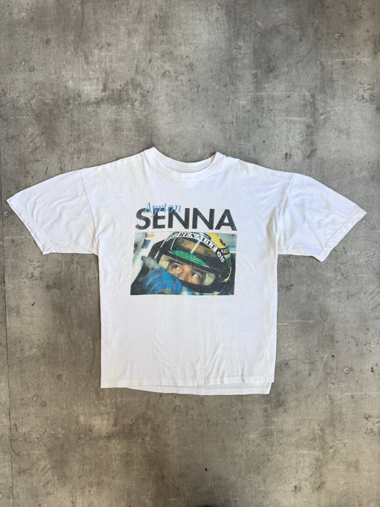1990s Formula 1 Ayrton Senna Single Stitch Graphic Tee
