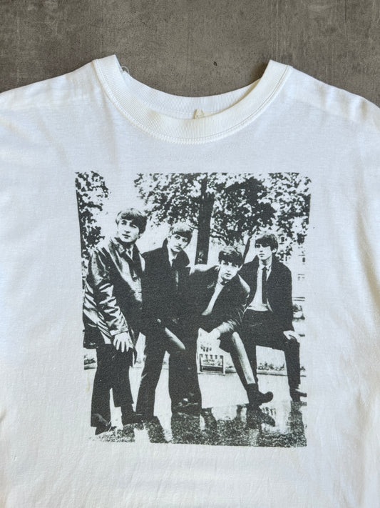2000s The Beatles Dezo Hoffman Cover Graphic Print Tee