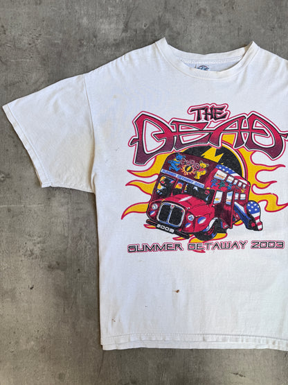 2003 The Dead Summer Getaway Grateful Dead Tour Single Stitch Graphic Tee
