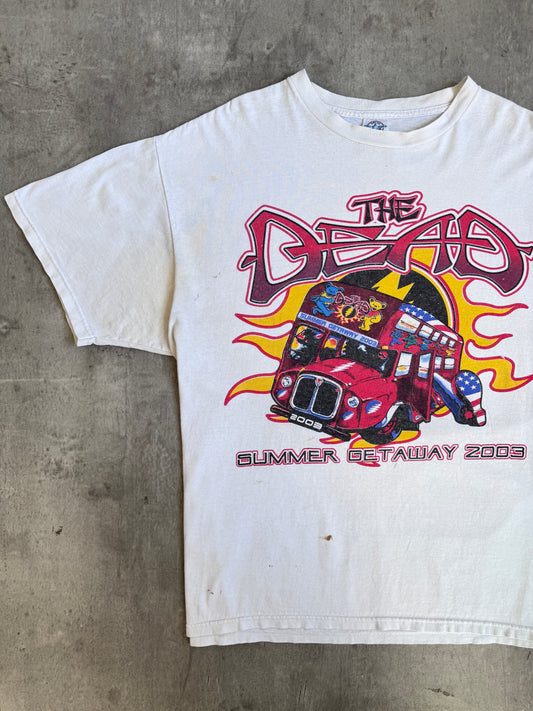 2003 The Dead Summer Getaway Grateful Dead Tour Single Stitch Graphic Tee
