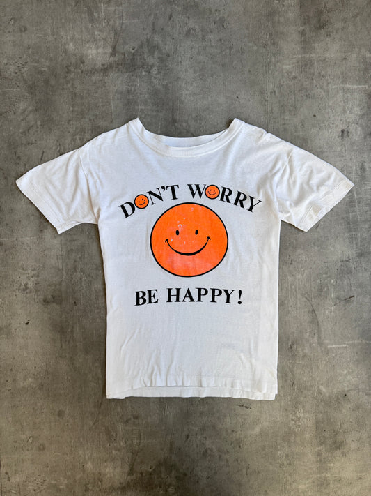 1990s Don't Worry Be Happy Rave Graphic Tee