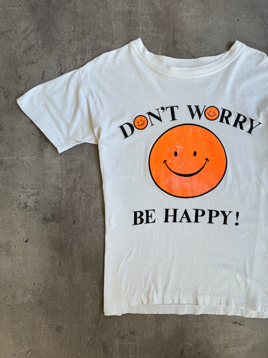 1990s Don't Worry Be Happy Rave Graphic Tee