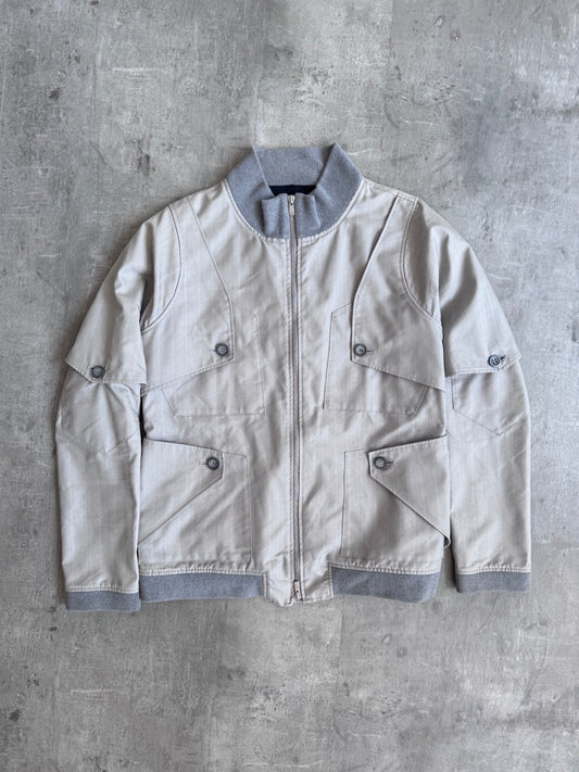Yoshio Kubo Multi Panelled Stripe Blouson