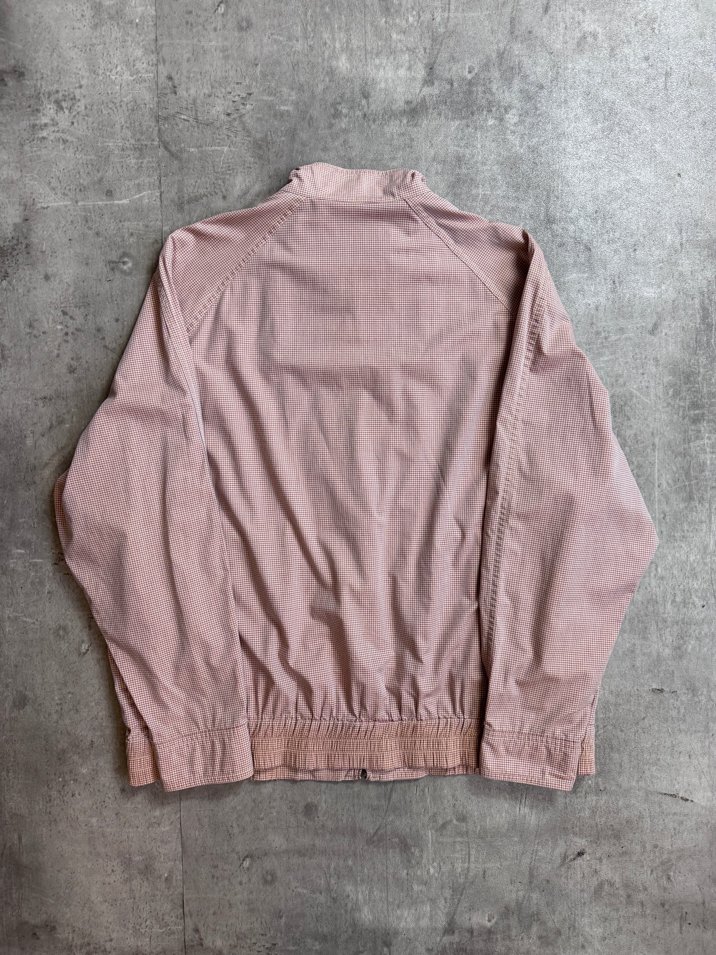 Christian Dior Nylon Orange Check Lighweight Bomber Jacket