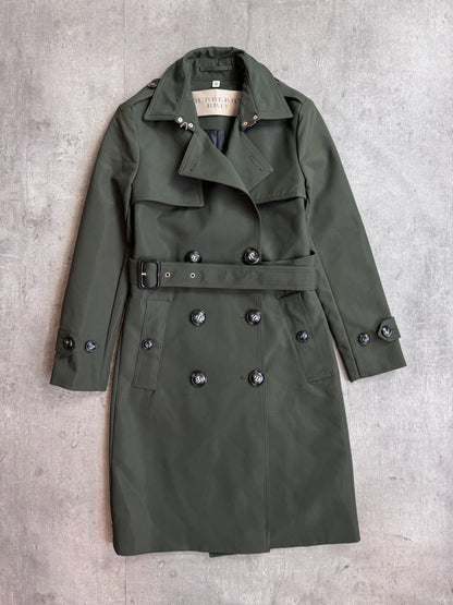 Burberry Double Breasted Heavyweight Khaki Macintosh