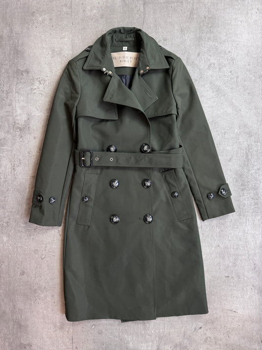 Burberry Double Breasted Heavyweight Khaki Macintosh