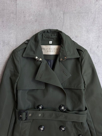 Burberry Double Breasted Heavyweight Khaki Macintosh