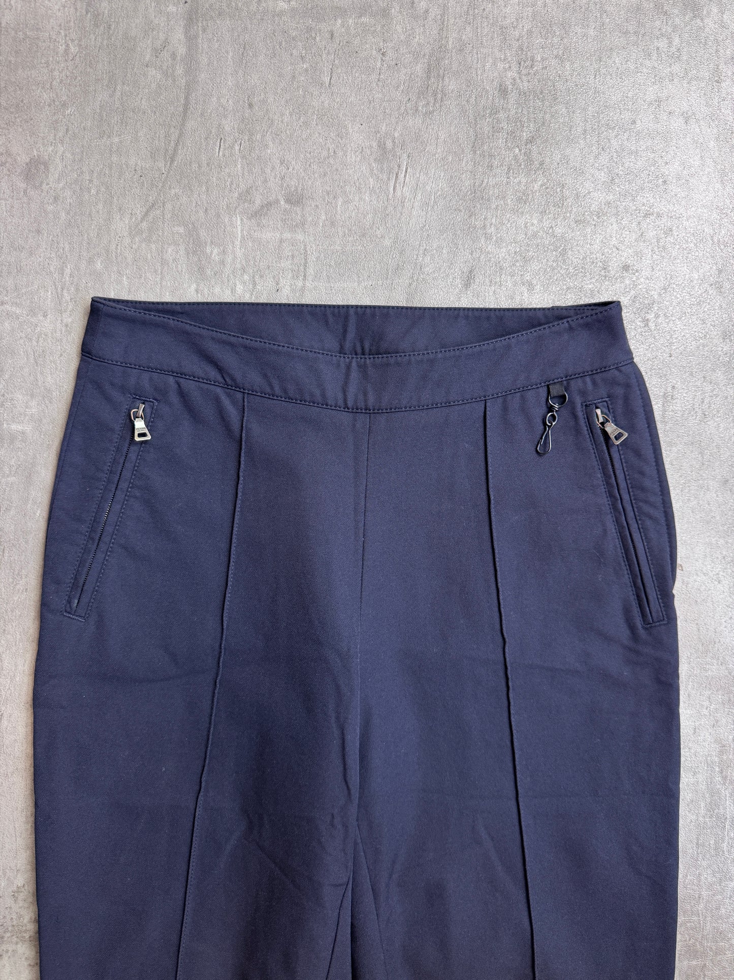 Prada Navy Stretch Capri's