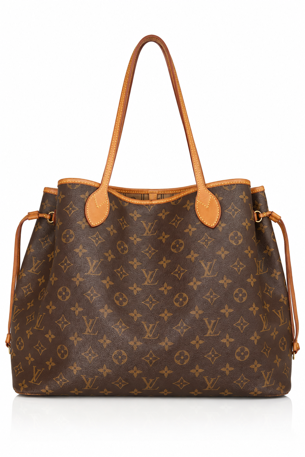 Louis Vuitton Damier Azur AM Canvas/Leather Tote Bag FA276: (SD076)