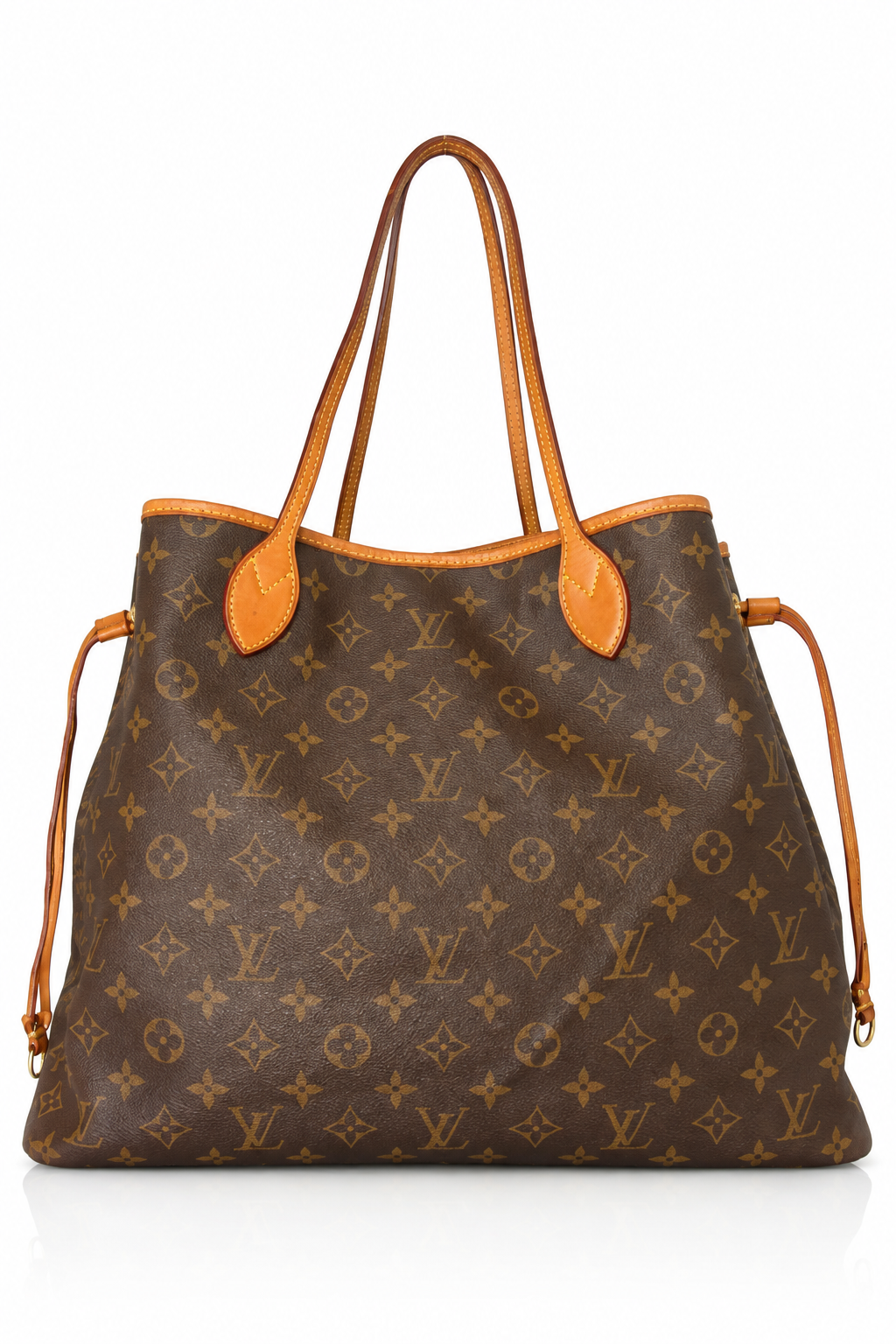 Louis Vuitton Damier Azur AM Canvas/Leather Tote Bag FA276: (SD076)