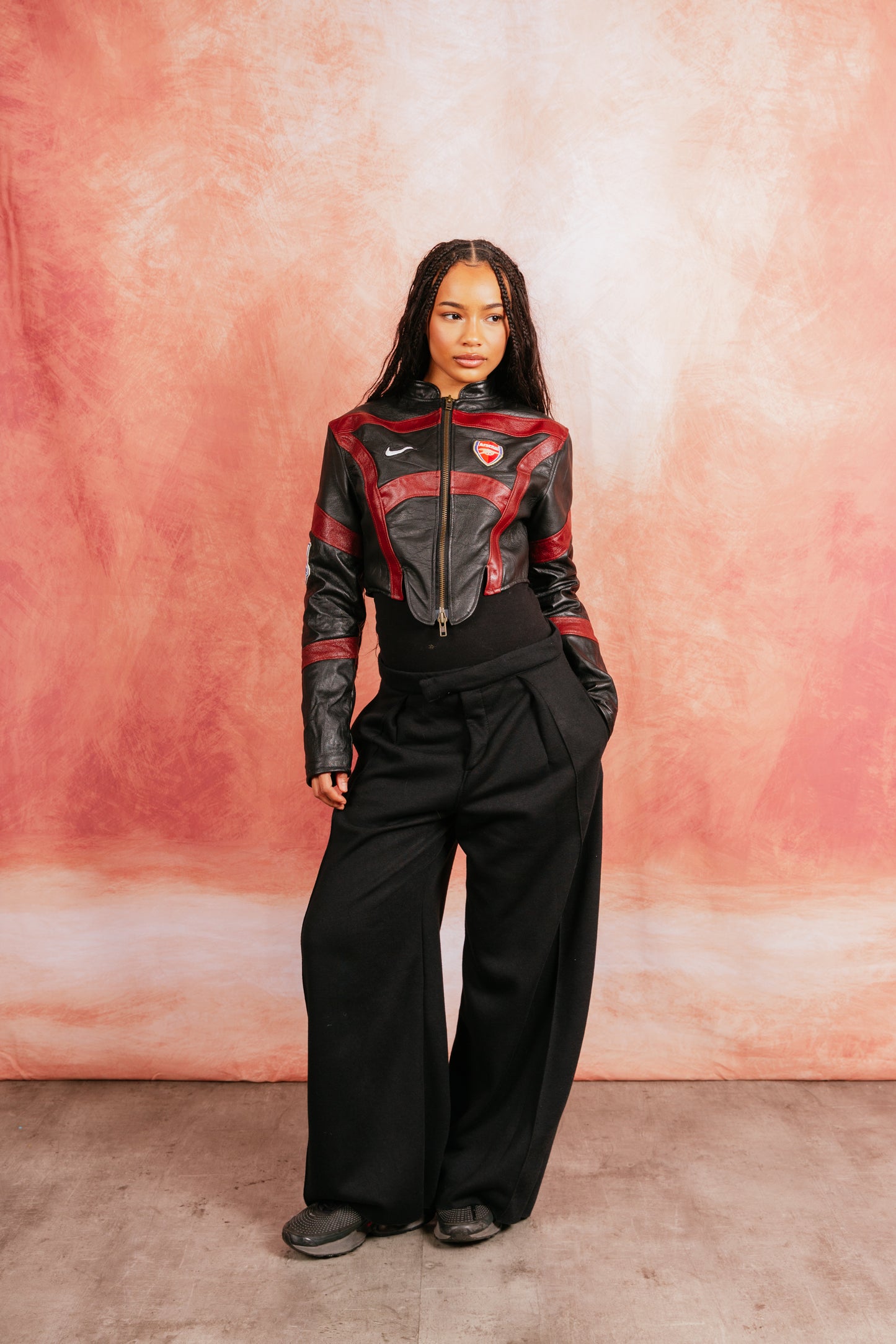 VT Rework: Custom Order – Leather Football Jacket