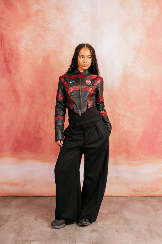 VT Rework: Made to Order – Leather Football Jacket