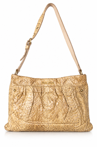 Miu Miu Python Shoulder Bag