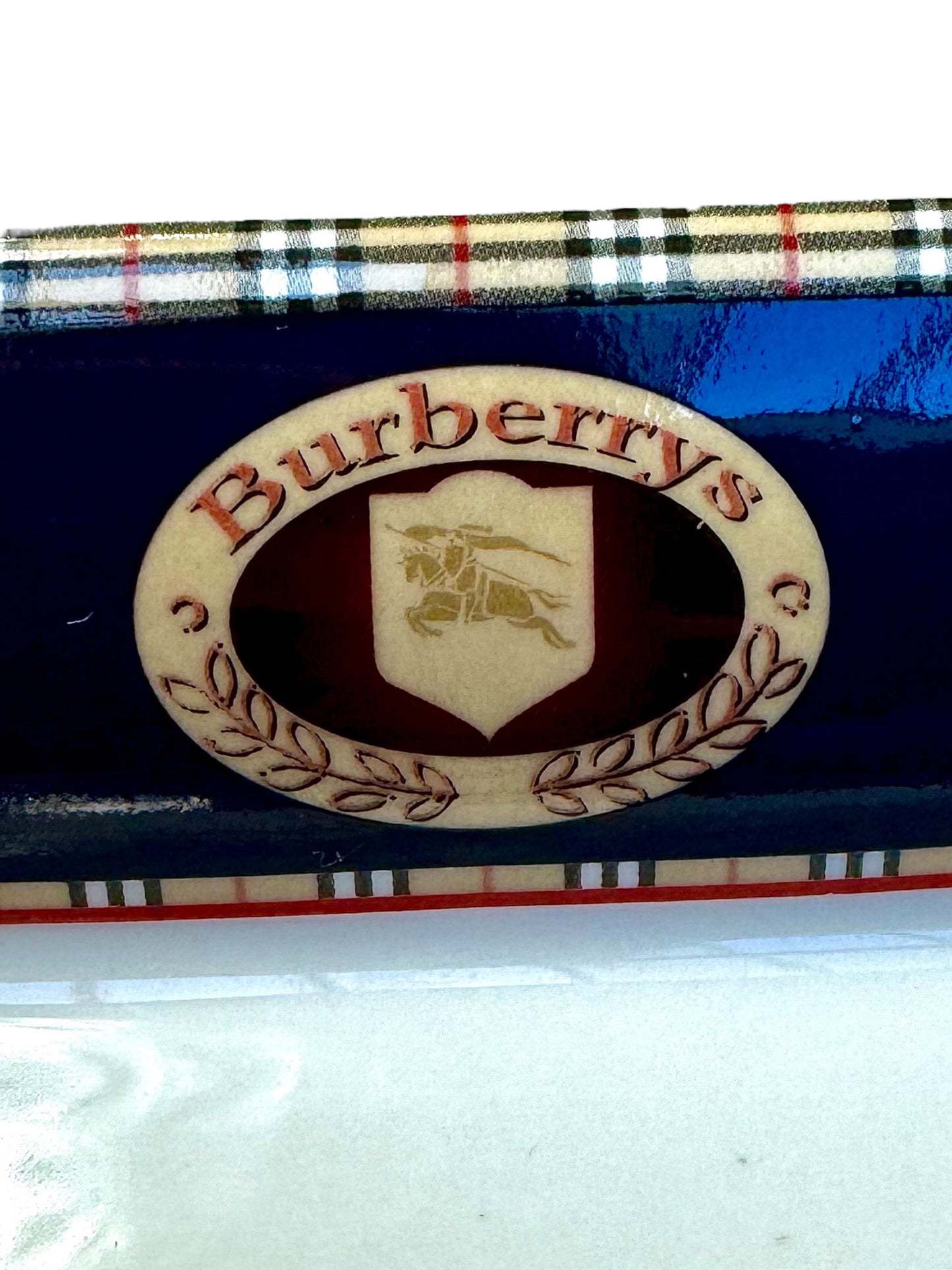 Burberry Logo Nova Check Print Fine Bone China Ashtray
