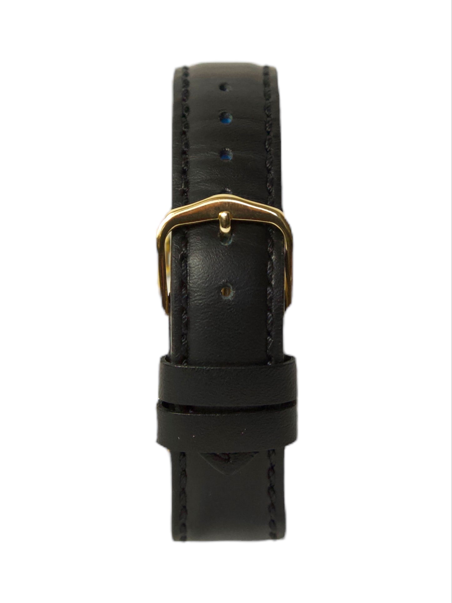 Omega Deville Model 591.0018 Black Strap Gold Watch