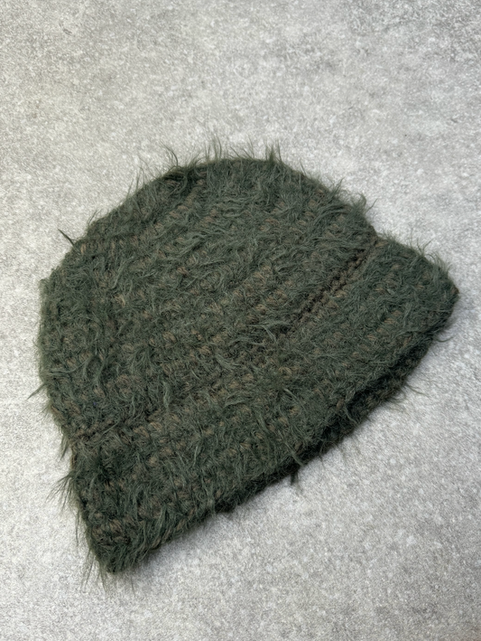 Mohair Forest Green Bucket Hat