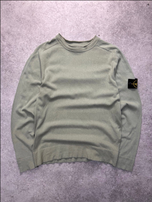 S/S 2019 Stone Island Green Cotton Sweater
