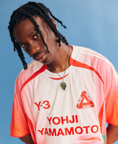 Y-3 x Palace Football T-Shirt White / Red