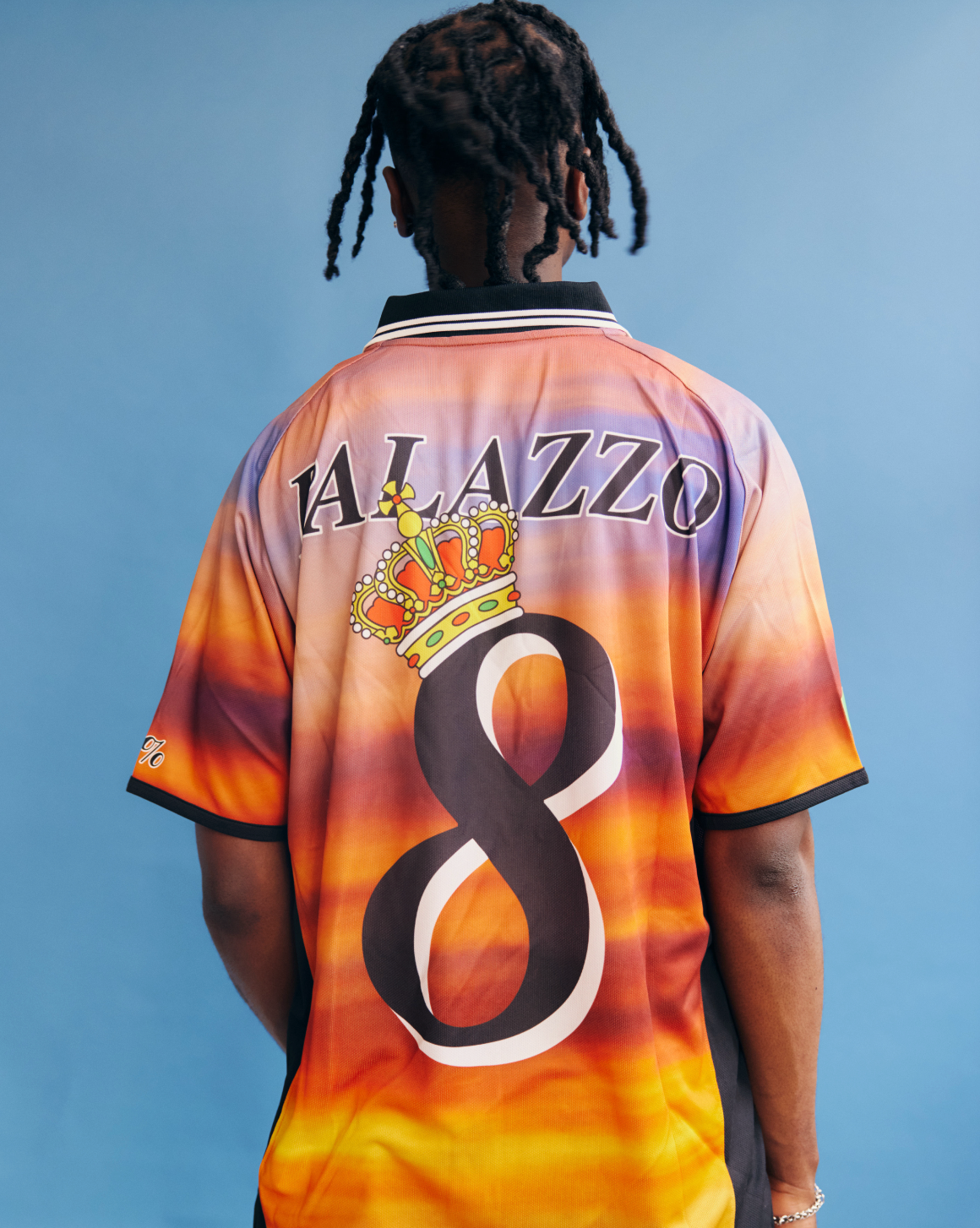 Palace Moschino Football Shirt Orange Cloud
