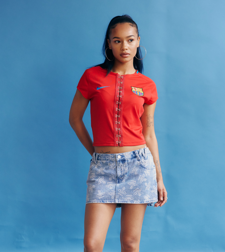VT Rework: Barcelona FC Red Clasp Football Top
