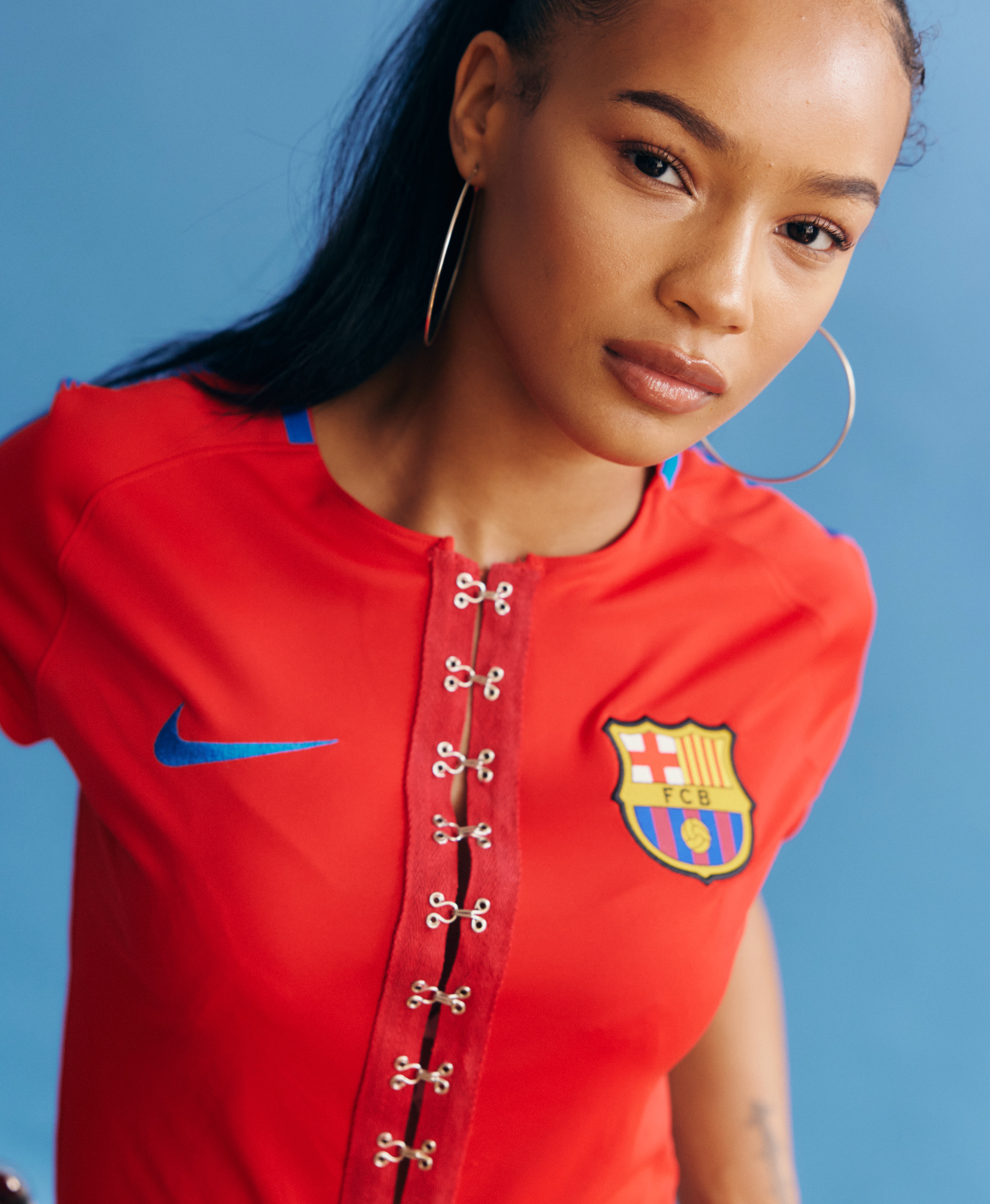 VT Rework: Barcelona FC Red Clasp Football Top